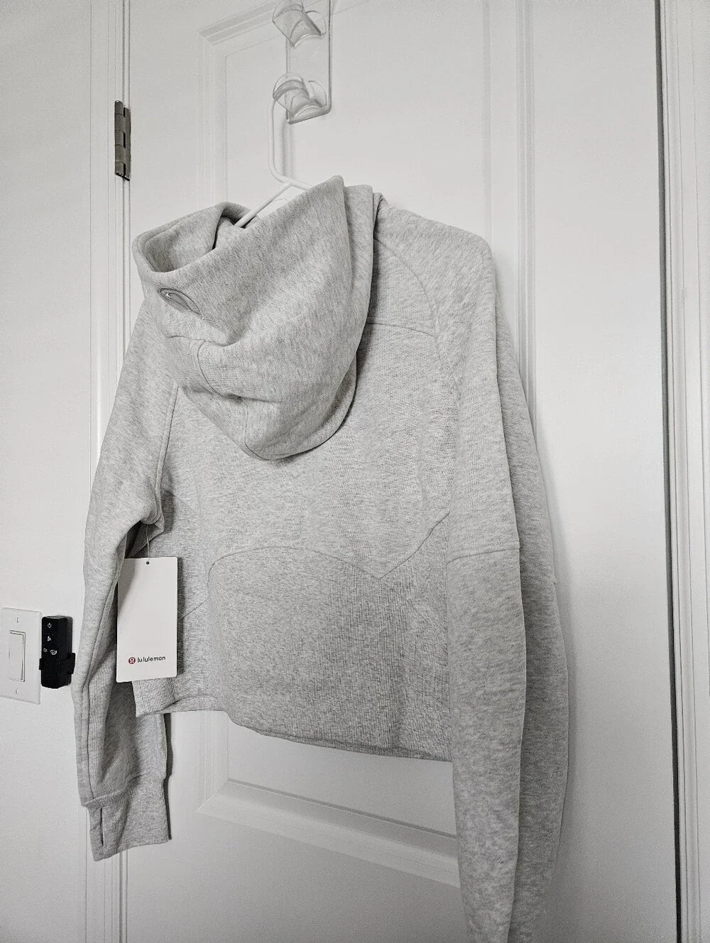 NWT Lululemon Scuba Oversized Half-Zip Hoodie Heathered Core Light Grey XS/S